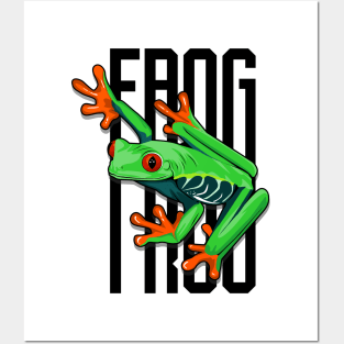 frog stylish Posters and Art